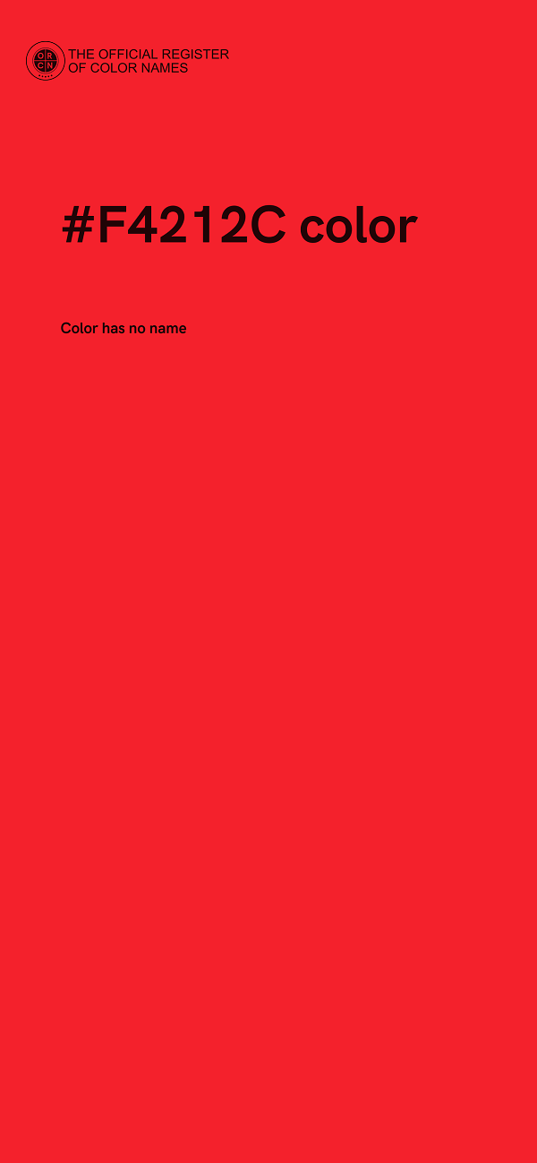 #F4212C color image