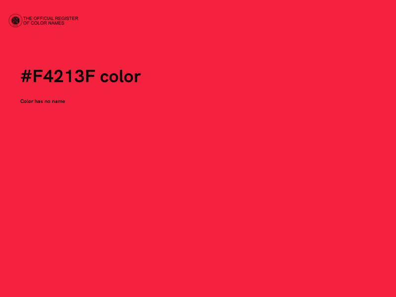 #F4213F color image