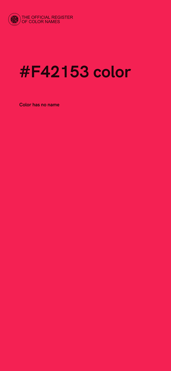 #F42153 color image