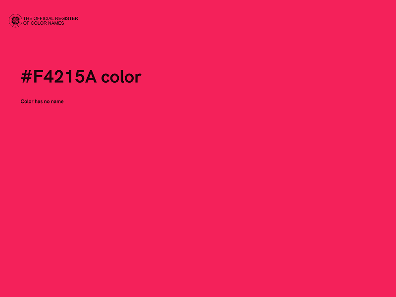 #F4215A color image