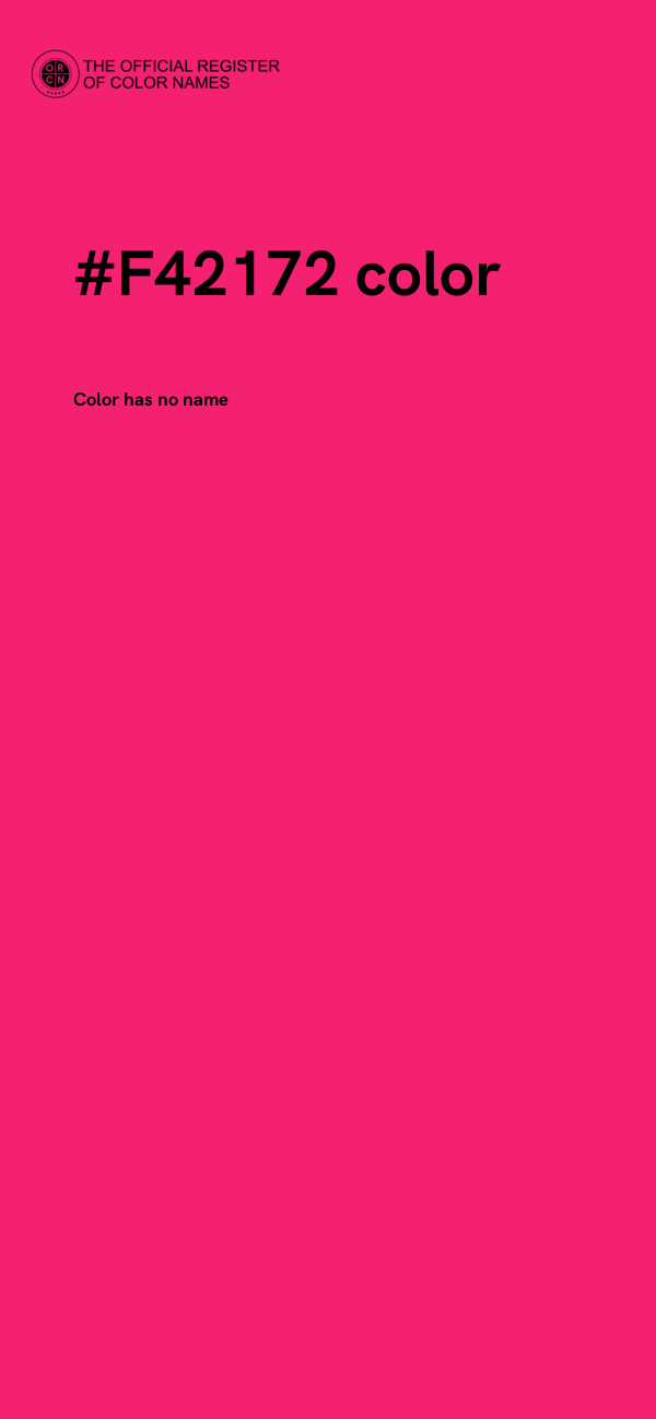 #F42172 color image