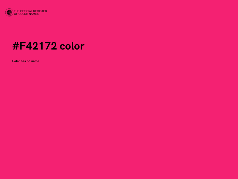 #F42172 color image