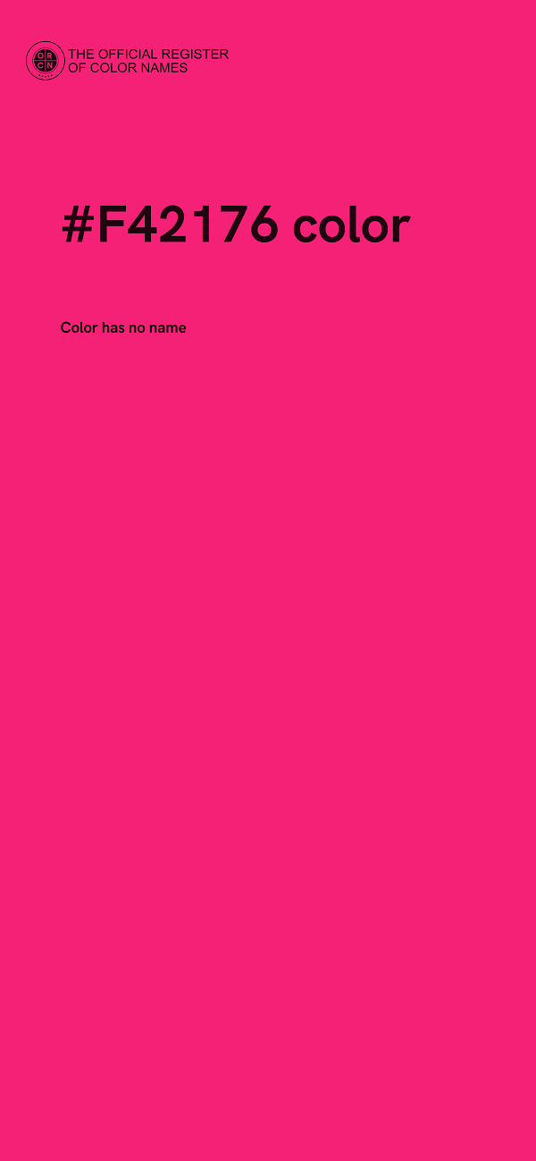 #F42176 color image