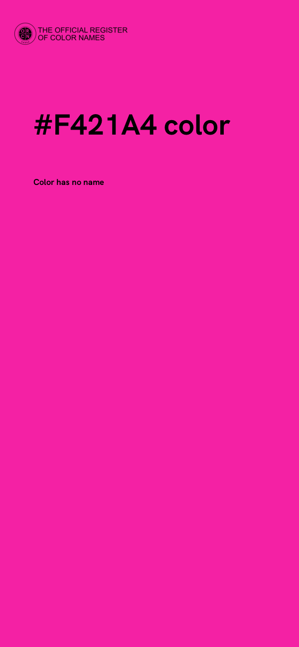 #F421A4 color image