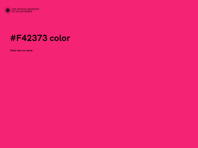 #F42373 color image