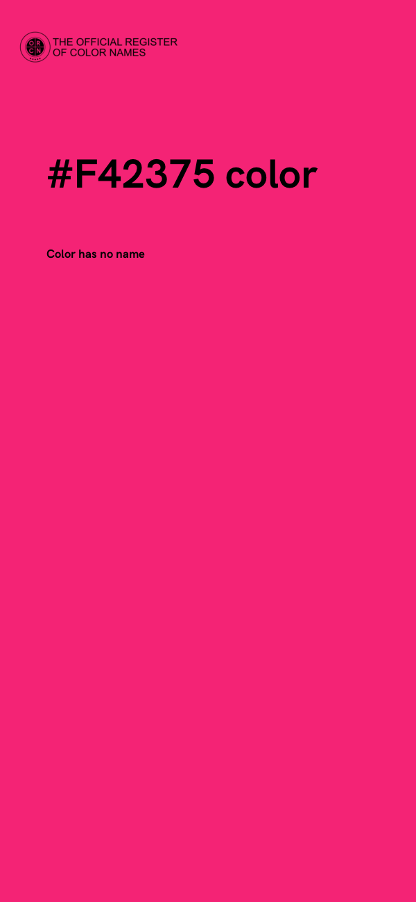 #F42375 color image