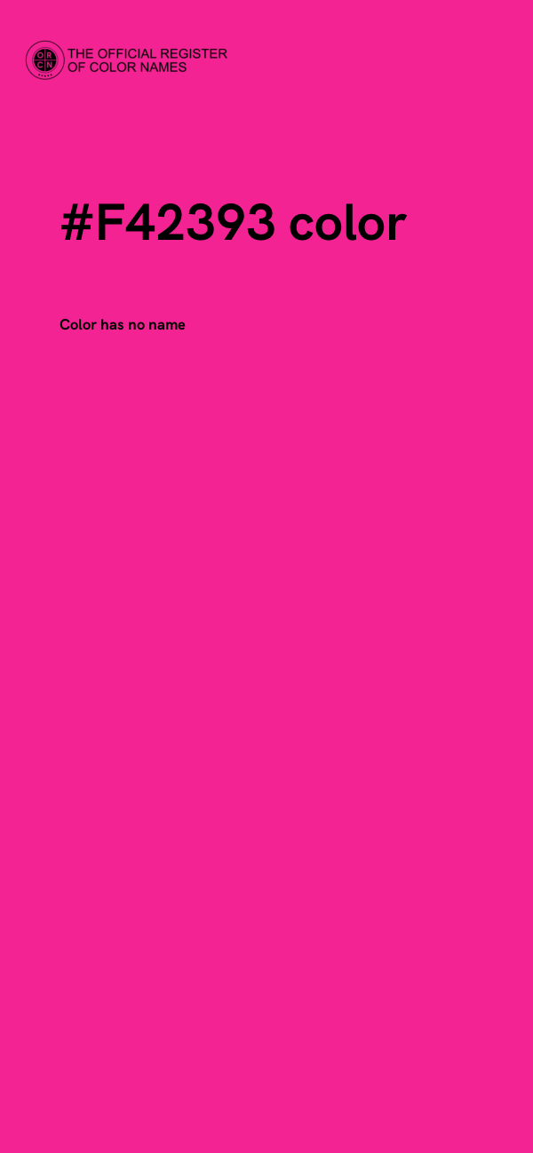 #F42393 color image