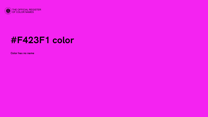 #F423F1 color image