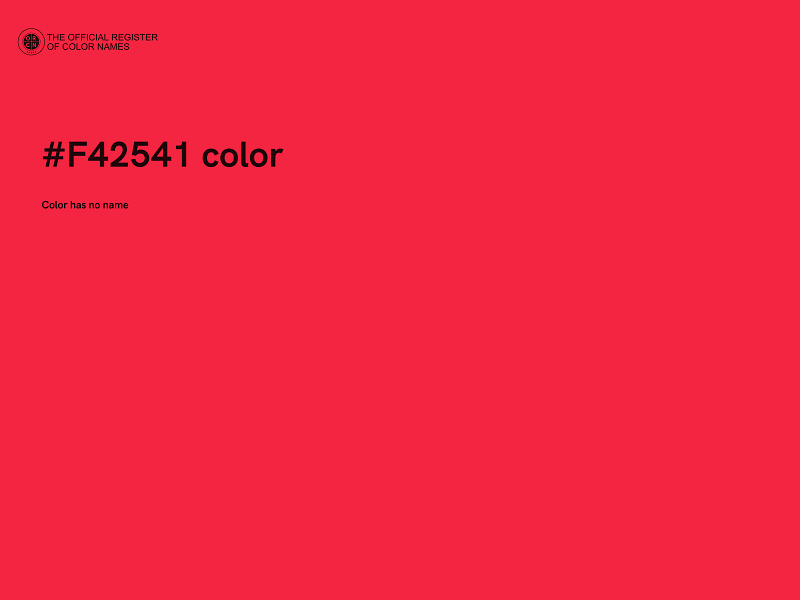 #F42541 color image