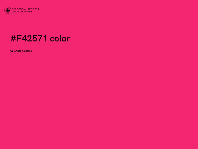 #F42571 color image