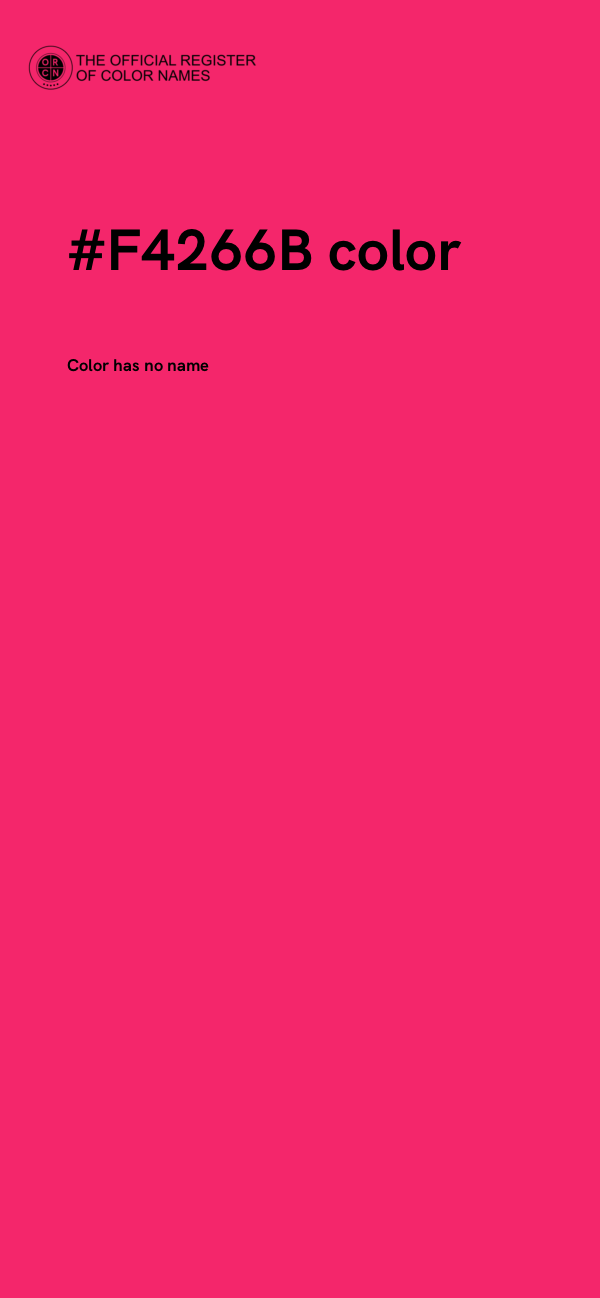 #F4266B color image