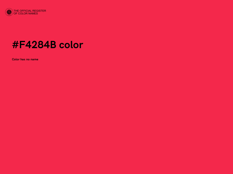 #F4284B color image