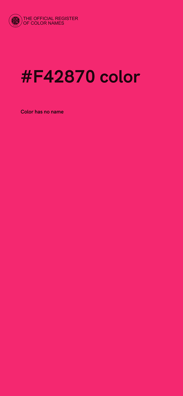 #F42870 color image