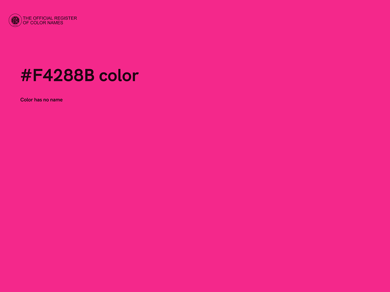 #F4288B color image