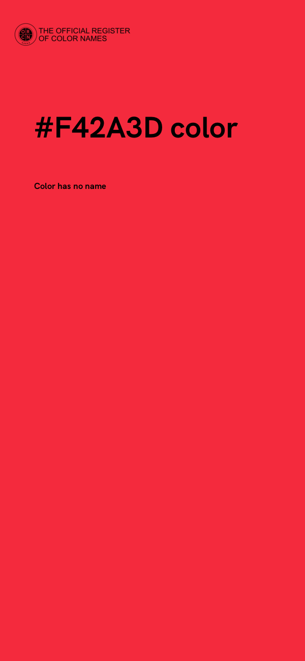 #F42A3D color image