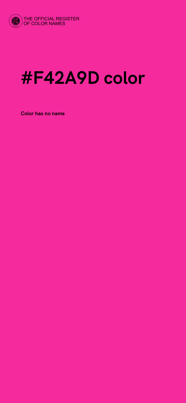 #F42A9D color image