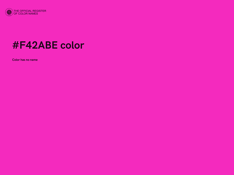 #F42ABE color image