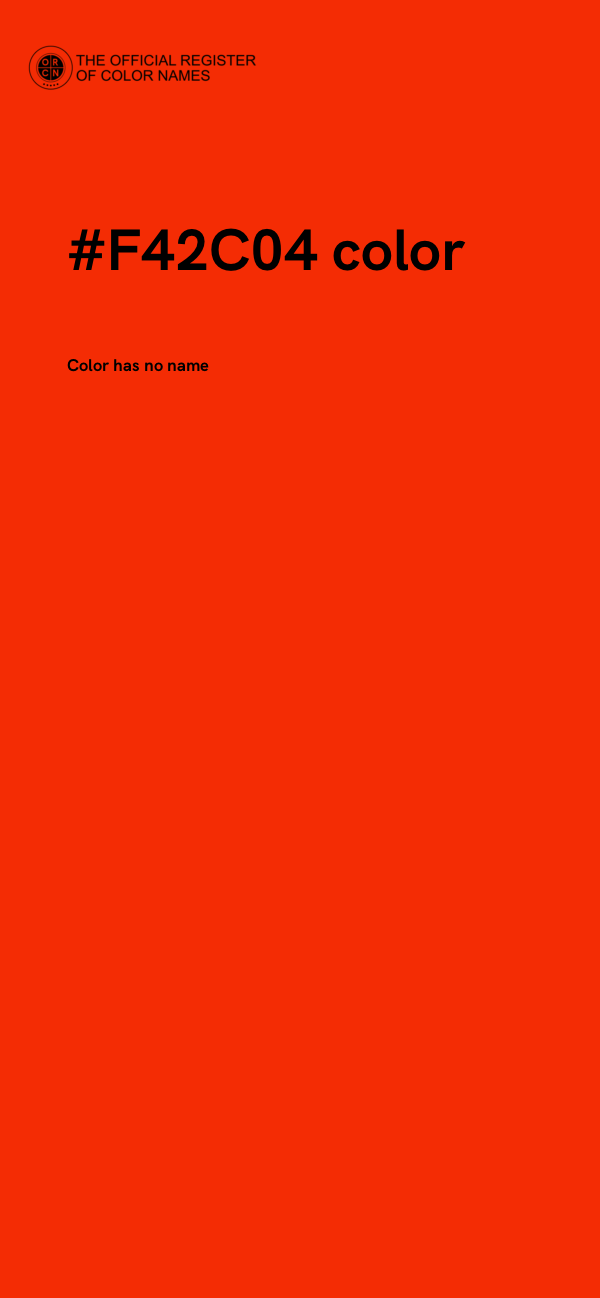 #F42C04 color image