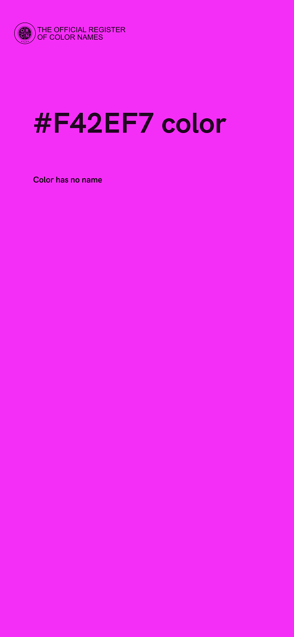 #F42EF7 color image