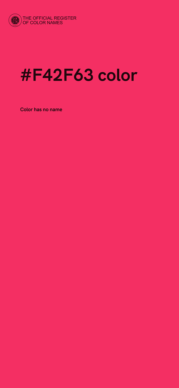 #F42F63 color image