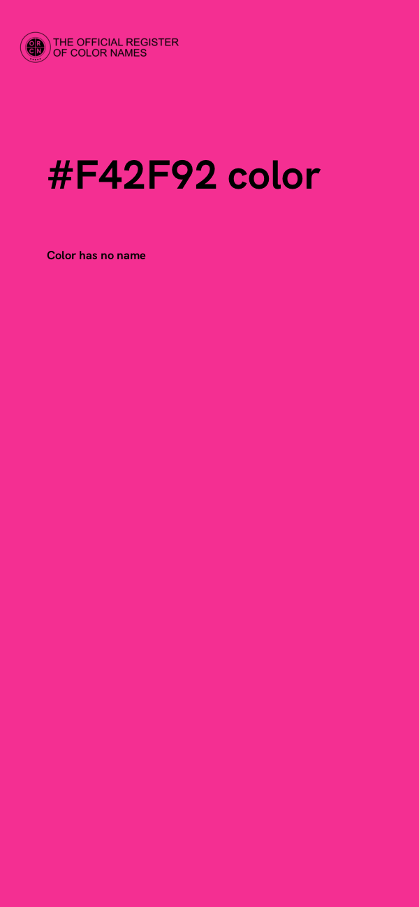 #F42F92 color image