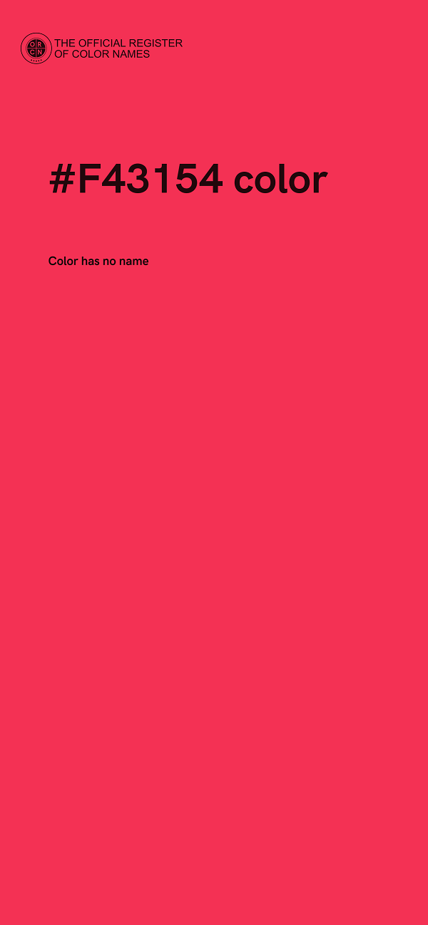 #F43154 color image
