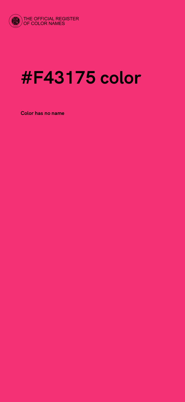 #F43175 color image