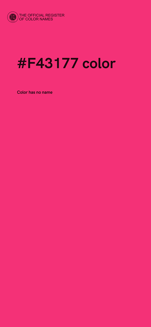 #F43177 color image