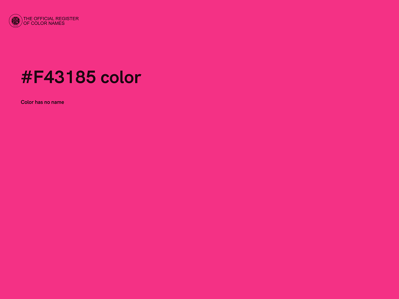 #F43185 color image