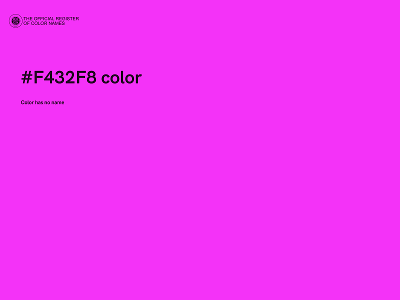 #F432F8 color image