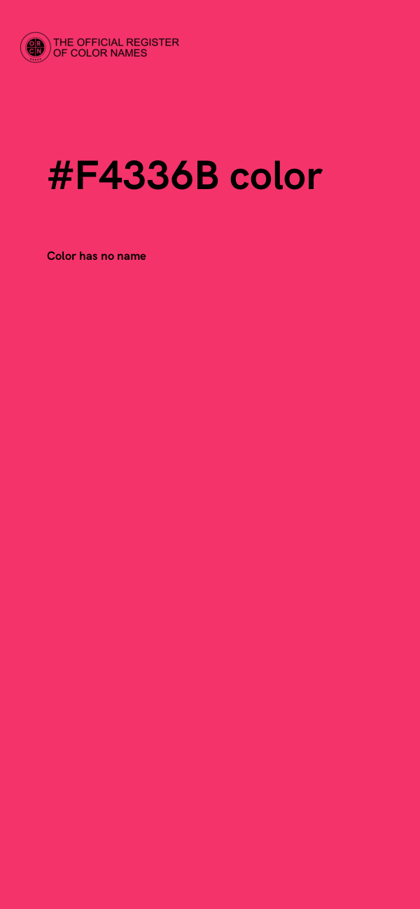 #F4336B color image