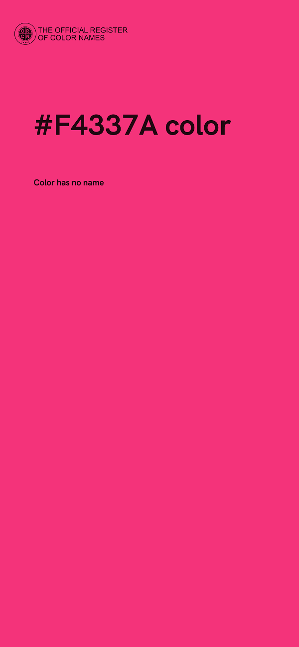 #F4337A color image