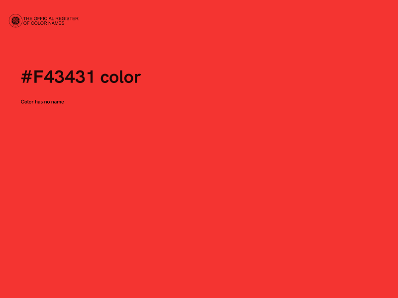 #F43431 color image