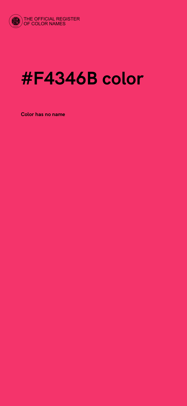 #F4346B color image