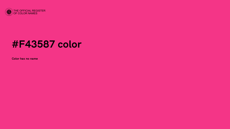 #F43587 color image