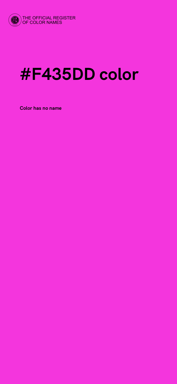 #F435DD color image