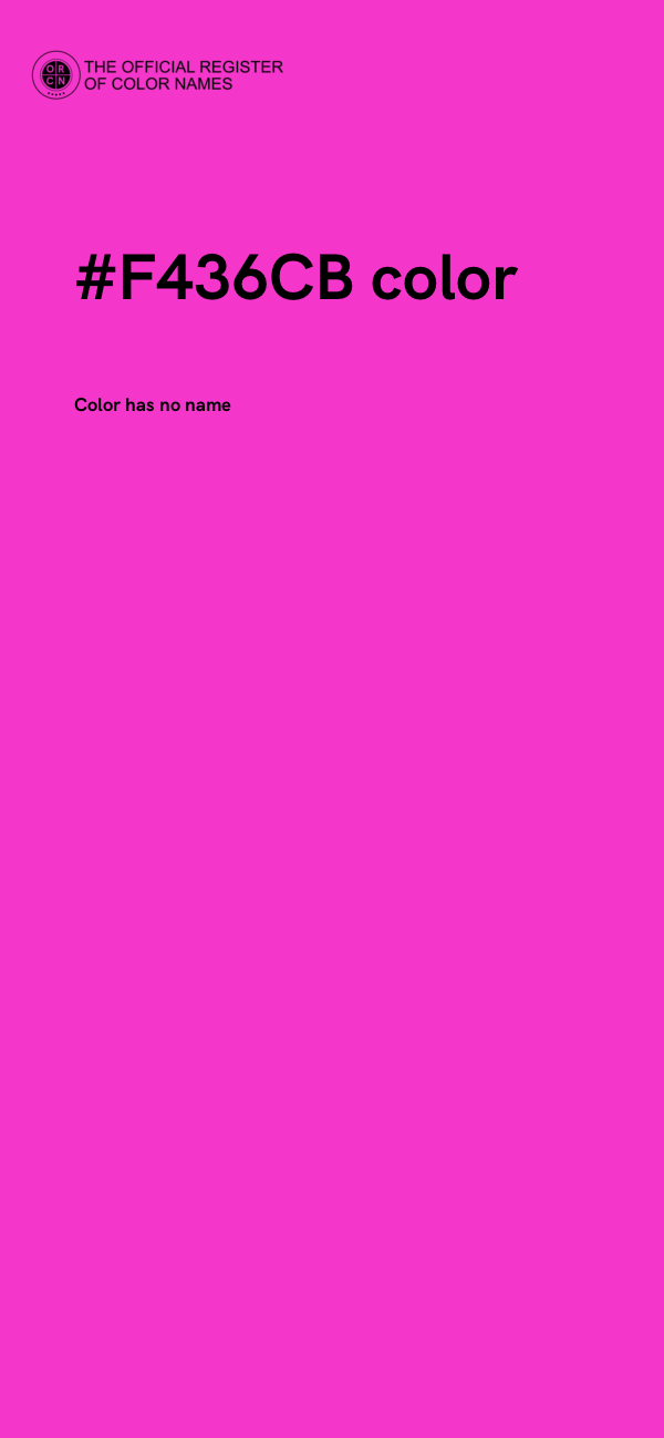 #F436CB color image