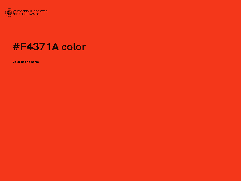 #F4371A color image