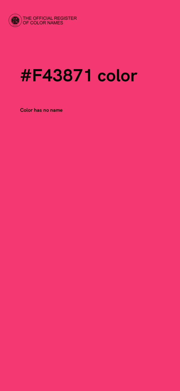 #F43871 color image