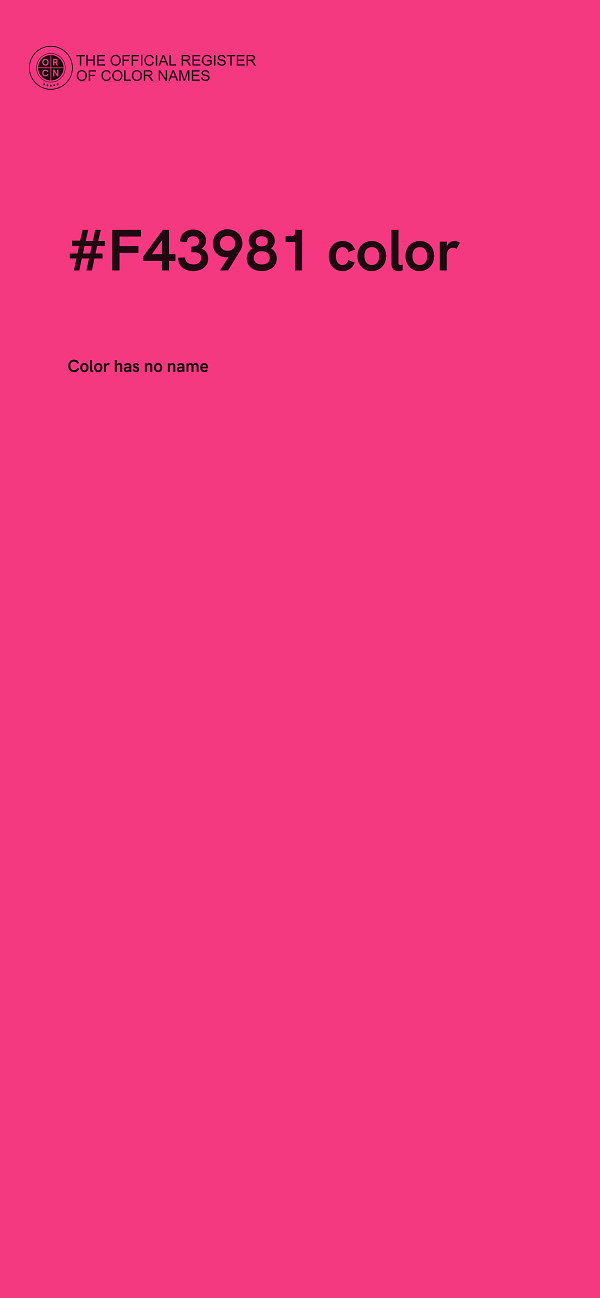 #F43981 color image
