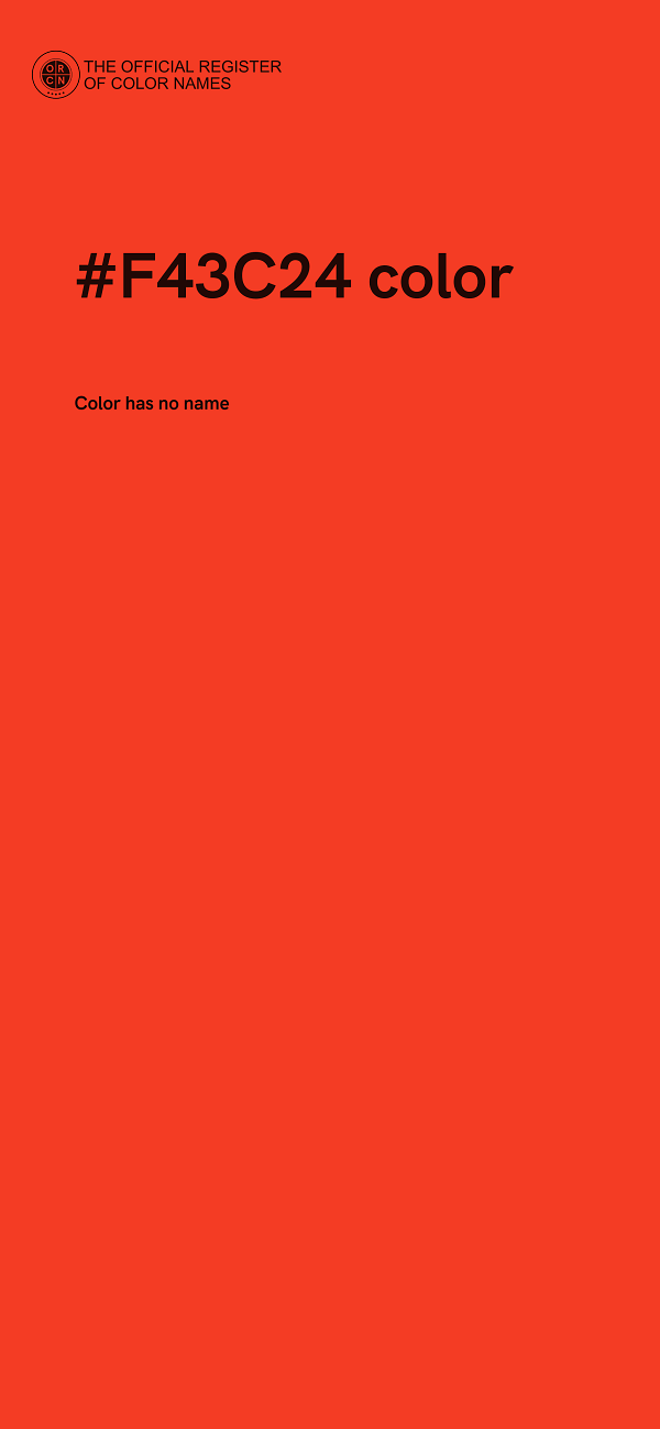 #F43C24 color image