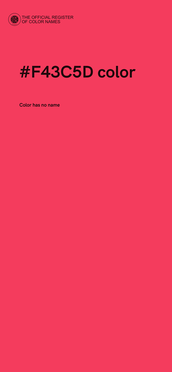 #F43C5D color image