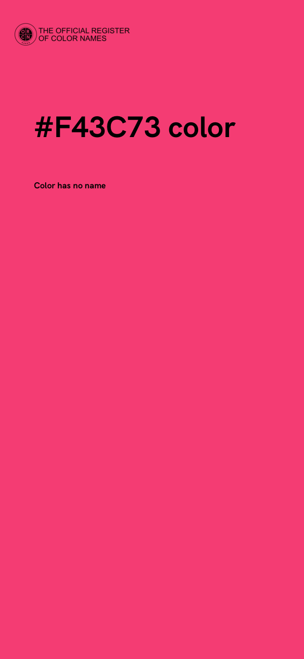 #F43C73 color image