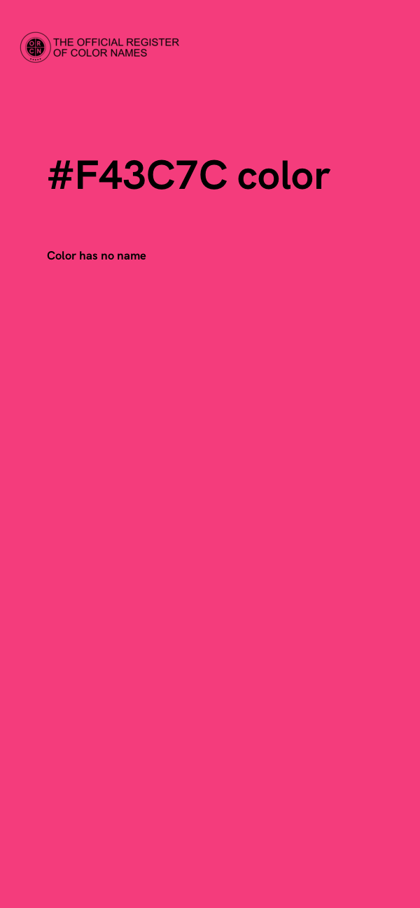 #F43C7C color image