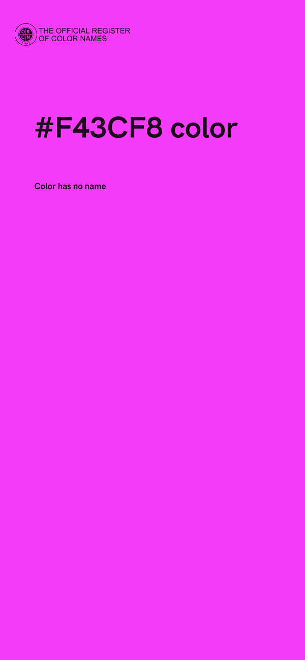 #F43CF8 color image