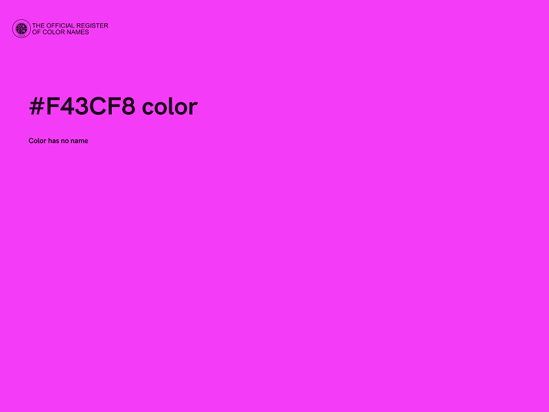 #F43CF8 color image