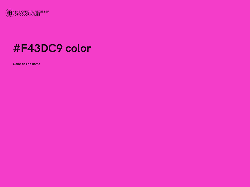 #F43DC9 color image