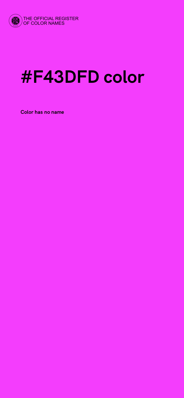 #F43DFD color image