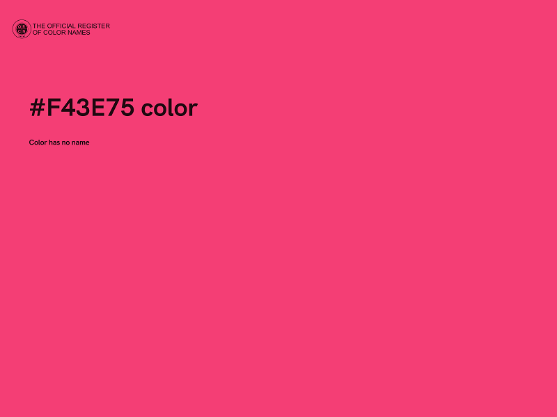 #F43E75 color image