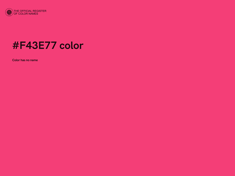 #F43E77 color image